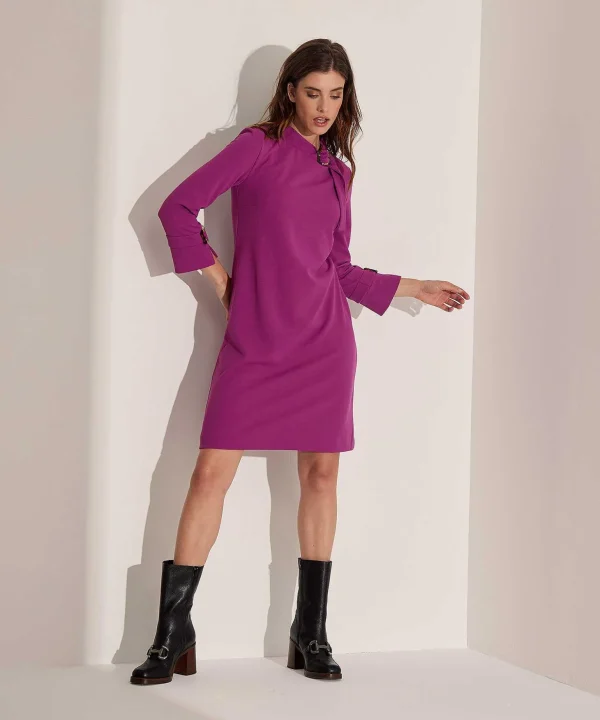 Dress Standing Collar*Ana Alcazar Fashion