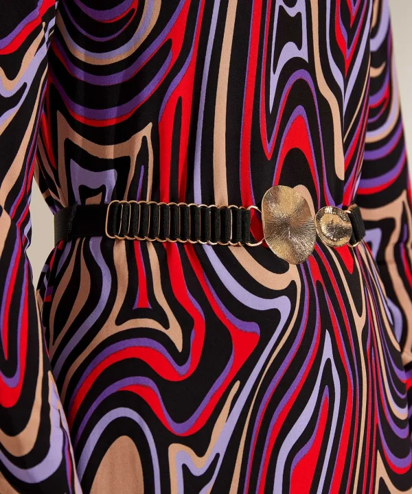 Slinky Dress Swirl Print*Ana Alcazar Discount