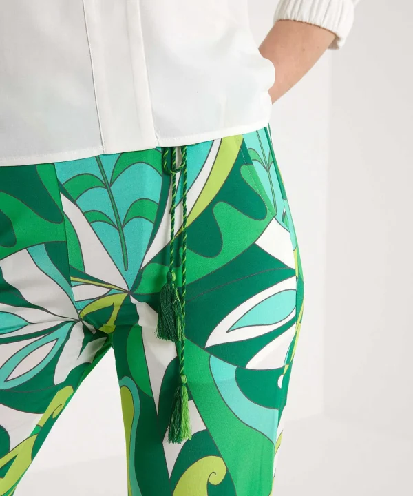 Slinky Pants Retro Leaf Print*Ana Alcazar Shop