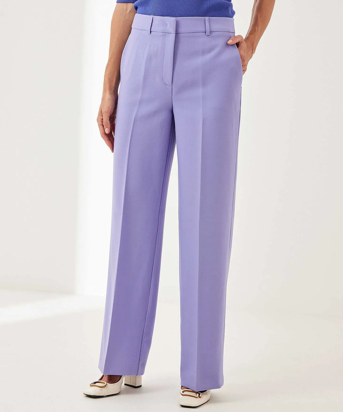 beaumont_straight_leg_pan_2.webp Beaumont Straight Leg Pants Crepe Jane*BEAUMONT APPAREL Outlet