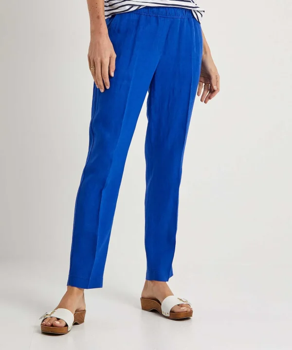 Cropped Linen Chino Maron*Brax Clearance