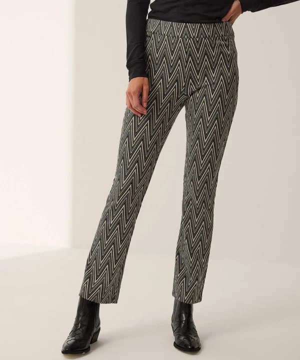 Jacquard Kick Flare Trousers Malou*Brax Store