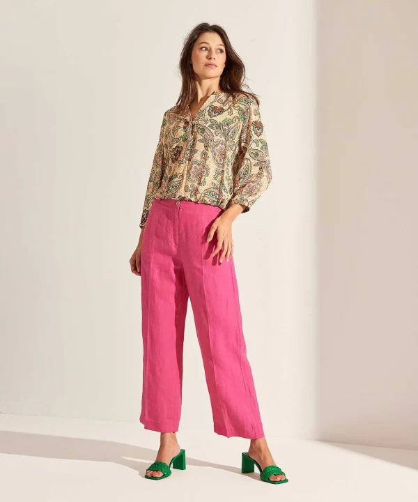 Linen Cropped Pants Maine*Brax Best Sale
