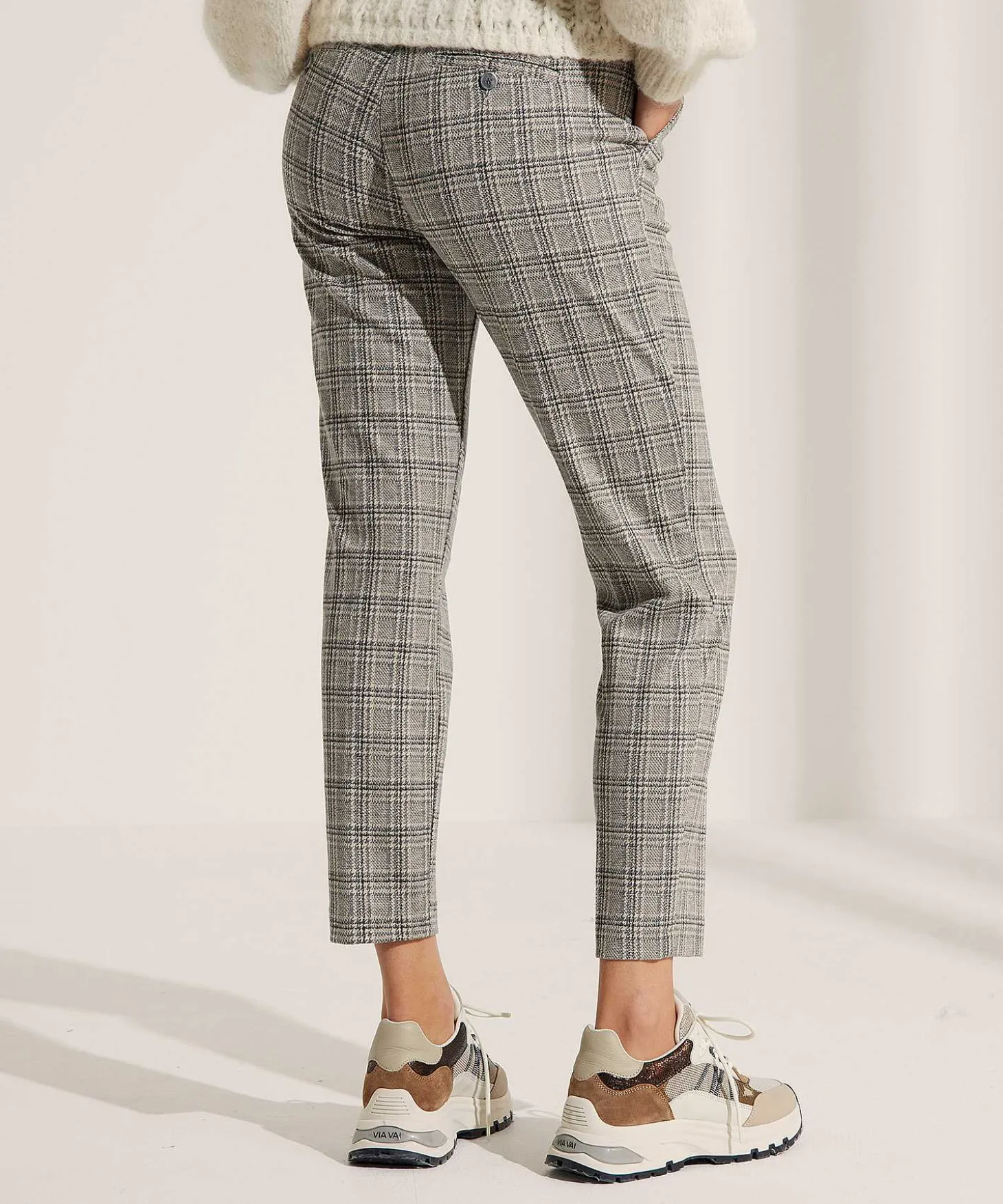 brax_pants_winter_jersey__3.webp Pants Winter Jersey With Check Maron S*Brax Hot