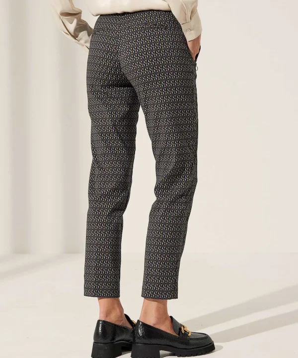 Trousers Graphic With Zippers Maron S*Brax Outlet