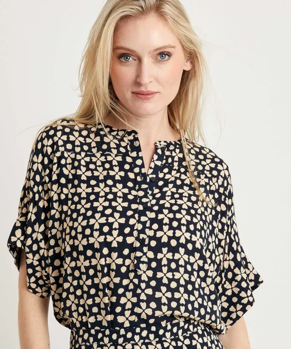Blouse Clover Print Bo Khandi*By-Bar Cheap