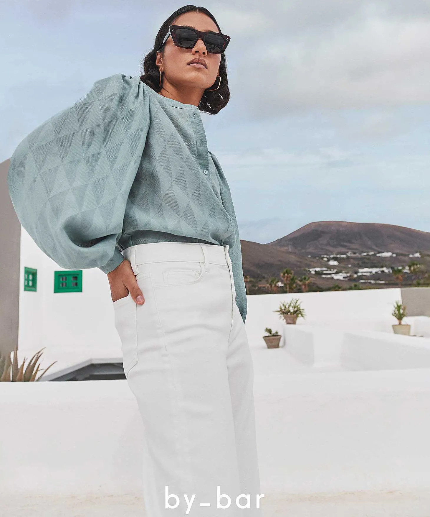 bybar_blouse_puff_sleeve__1.webp Blouse Puff Sleeve Rikki Geo*By-Bar Sale