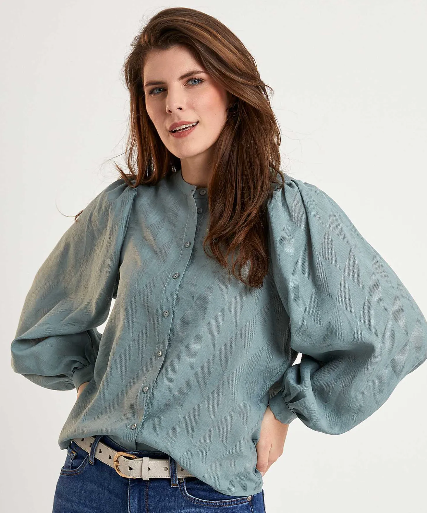 bybar_blouse_puff_sleeve__2.webp Blouse Puff Sleeve Rikki Geo*By-Bar Sale