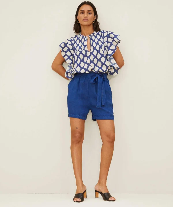 Linen Short Belt June*By-Bar Fashion