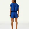 Shiny Cropped Blouse Lode Gloss*By-Bar New