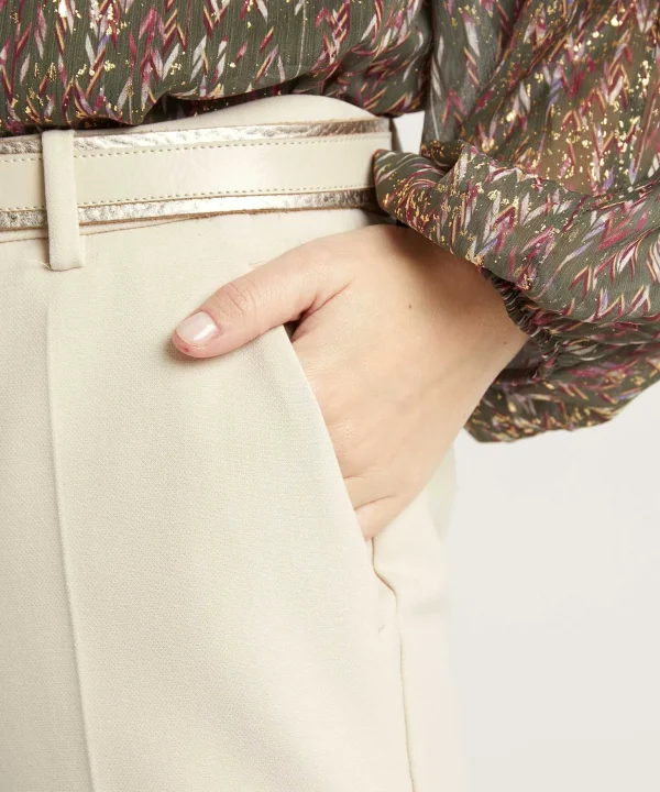 Cropped Trousers Cover Krystal*Cambio Cheap