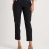 Cropped Trousers Linen Mix Krystal*Cambio Cheap