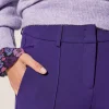 Flared Trousers Pintucks Fawn*Cambio Best Sale