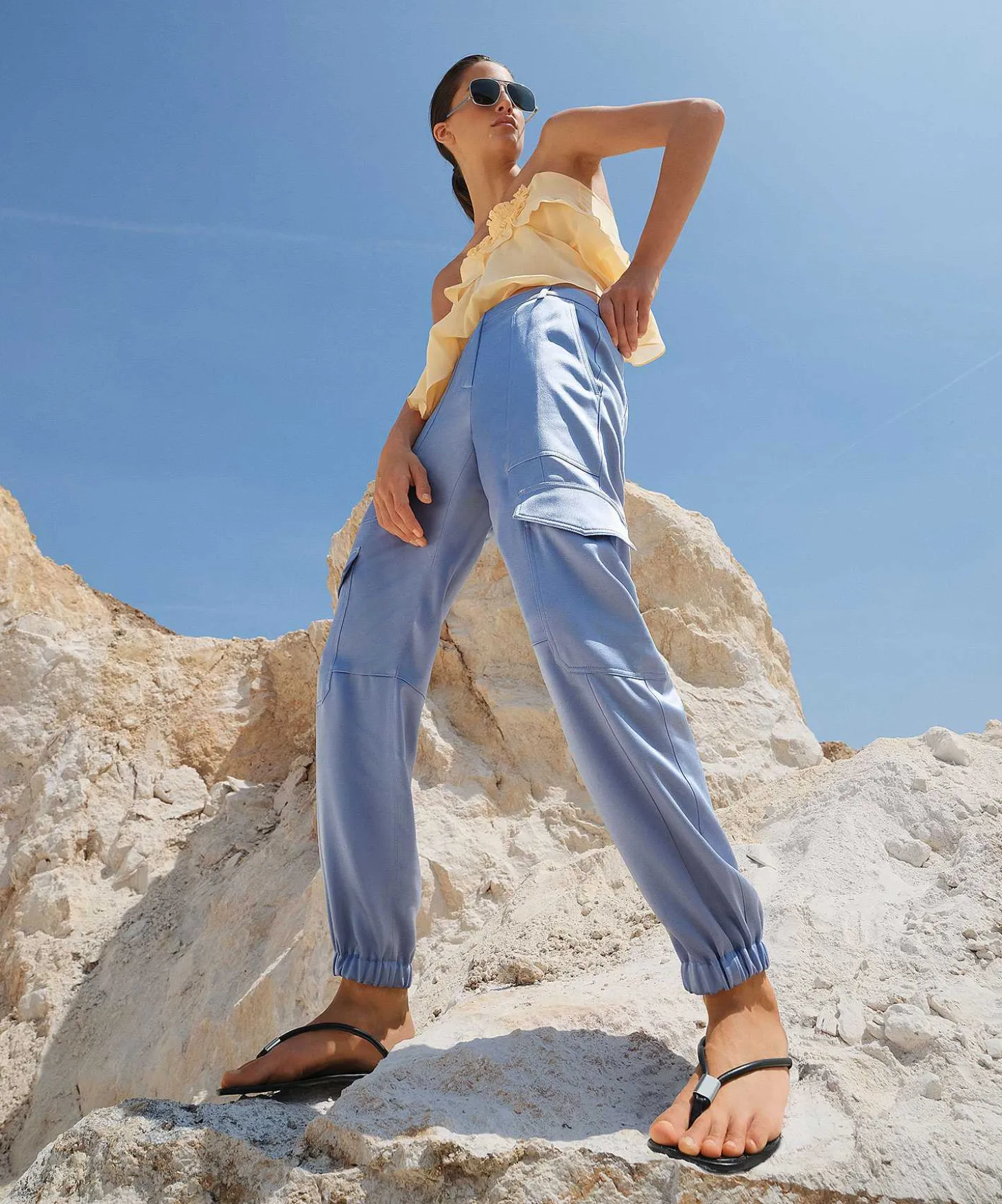 cambio_silky_cargo_pants__3-1.webp Silky Cargo Pants Karo*Cambio Flash Sale