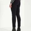 Soft Techno Trousers With Partial Seam Ros*Cambio Fashion