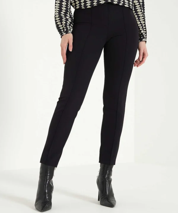 Soft Techno Trousers With Partial Seam Ros*Cambio Fashion