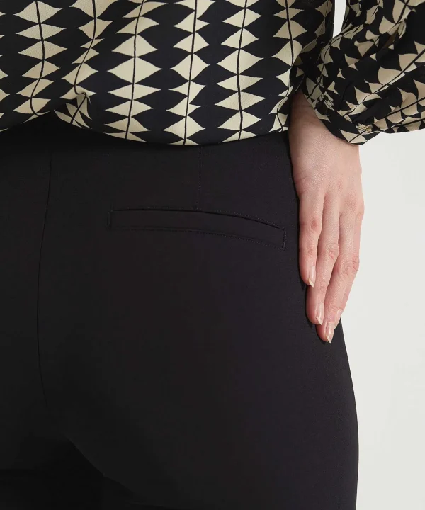 Soft Techno Trousers With Partial Seam Ros*Cambio Fashion