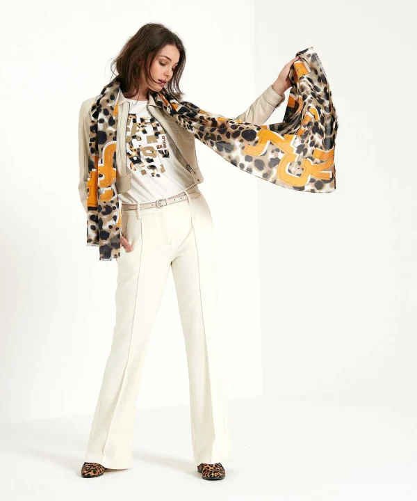Trousers Pintucks Fawn*Cambio Clearance