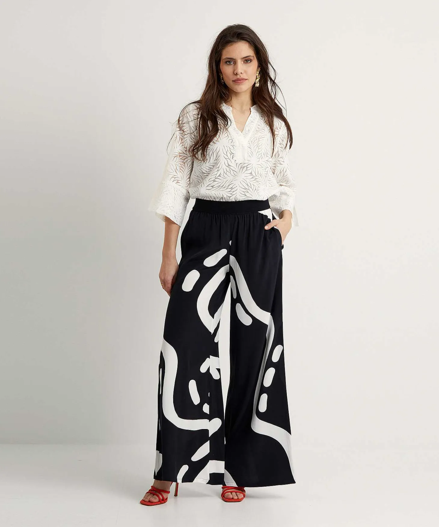 caroline_biss_palazzo_pan_3.webp Palazzo Pants Fancy Print*Caroline Biss Best Sale