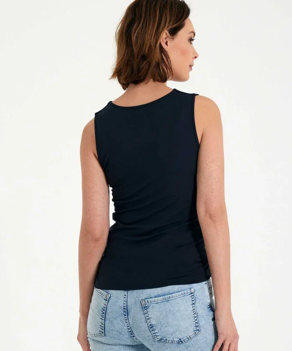 Essentials Double Panel Singlet V-Neck** Best