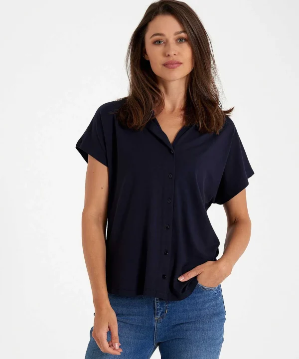 Essentials Polo Blouse Shirt** Cheap