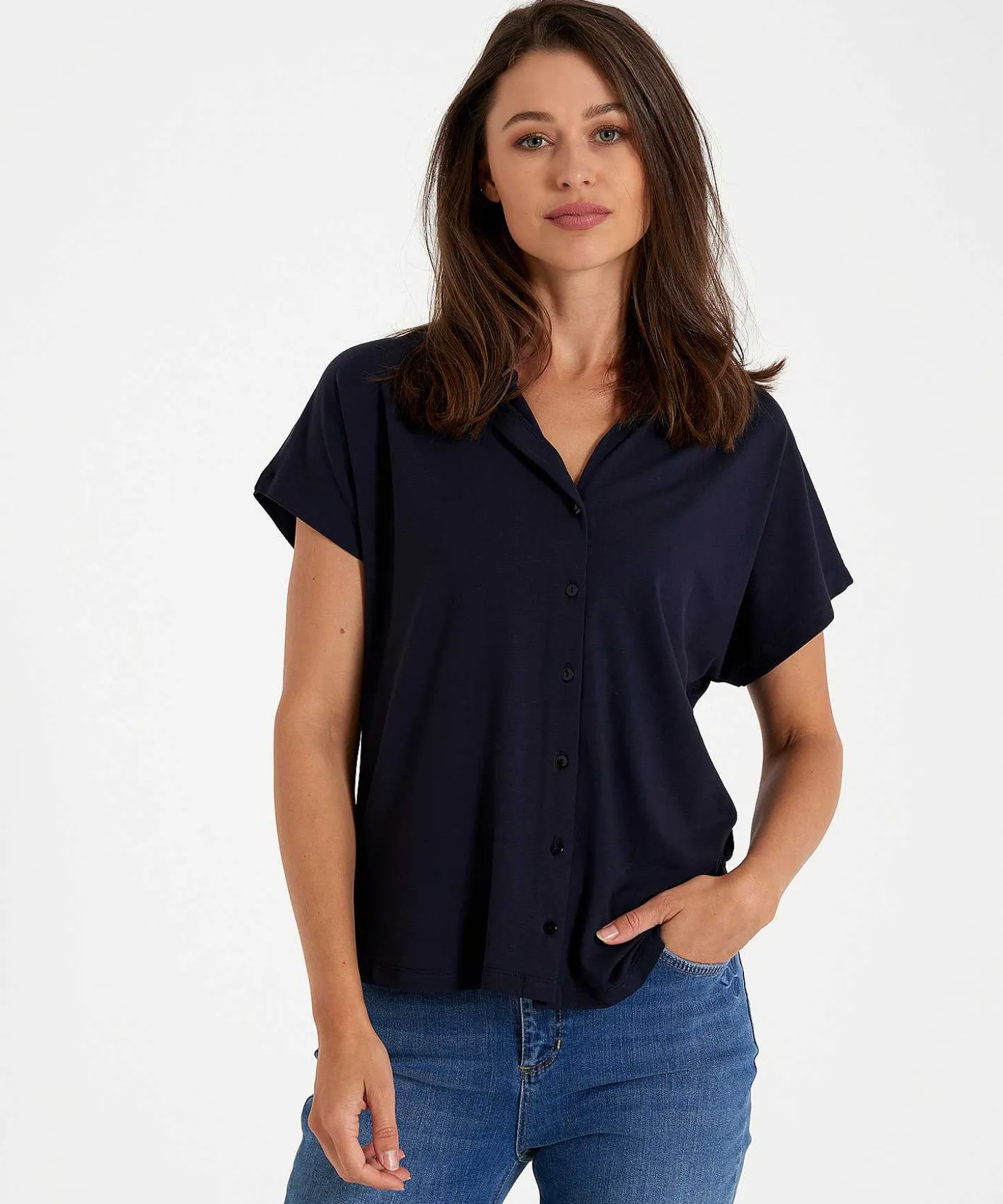 essentials_polo_blouse_s_1-2.webp Essentials Polo Blouse Shirt** Cheap