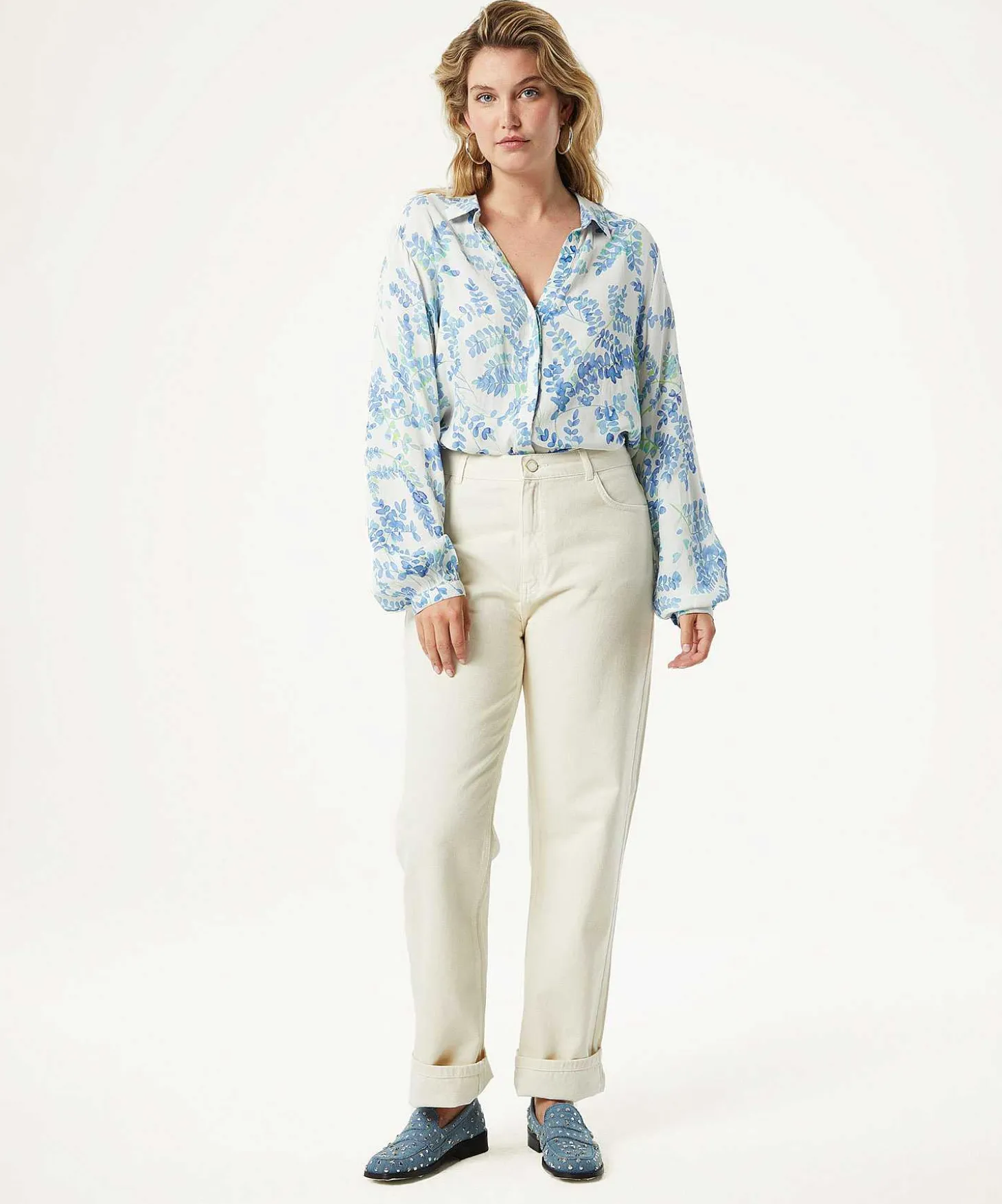 fabienne_chapot_blouse_le_2.webp Blouse Leaf Print Liv*Fabienne Chapot Cheap