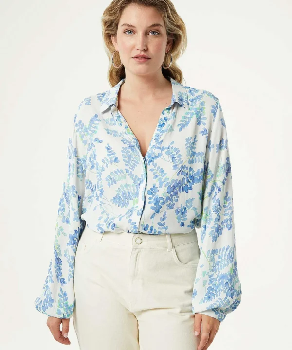Blouse Leaf Print Liv*Fabienne Chapot Cheap