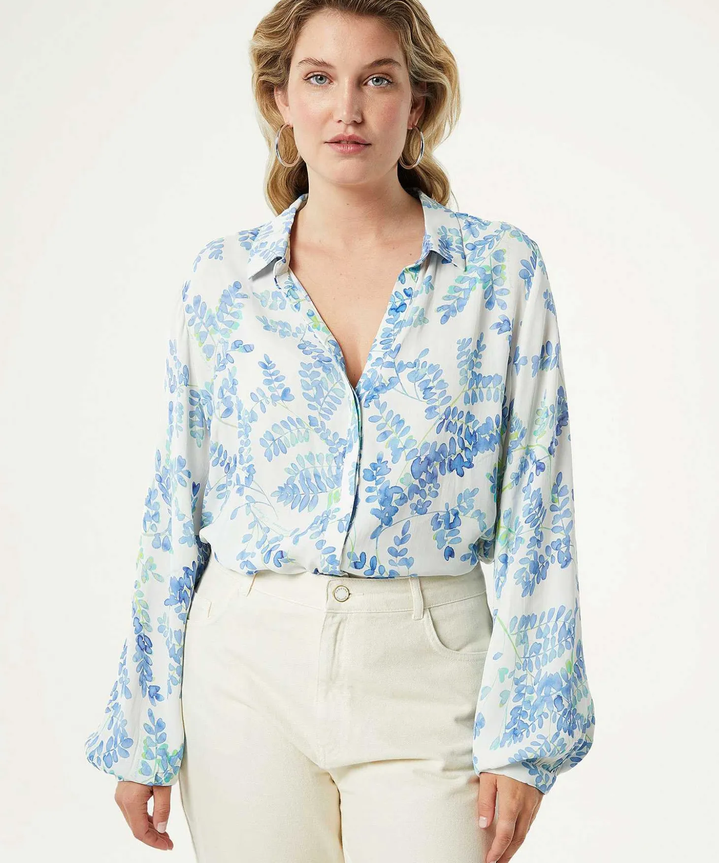fabienne_chapot_blouse_le_3.webp Blouse Leaf Print Liv*Fabienne Chapot Cheap