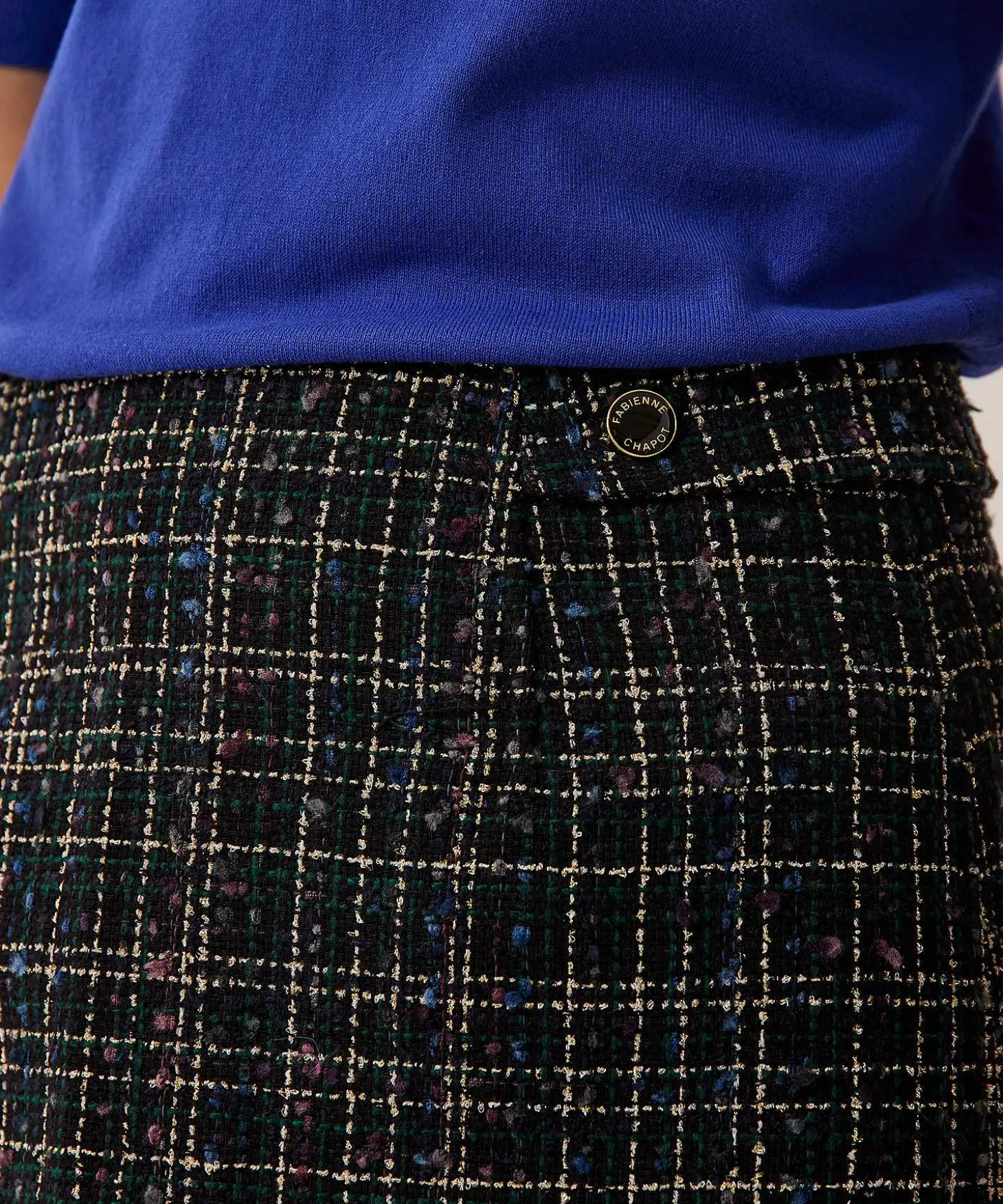 fabienne_chapot_tweed_ski_1.webp Tweed Skirt Lurex Dora*Fabienne Chapot Outlet
