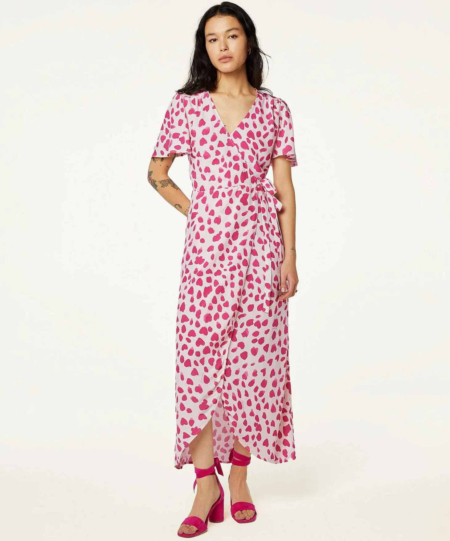 fabienne_chapot_wrap_dres_1-1.webp Wrap Dress Spot Print Archana*Fabienne Chapot Sale