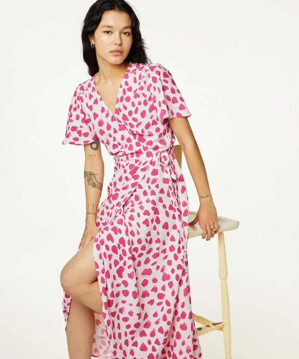 Wrap Dress Spot Print Archana*Fabienne Chapot Sale