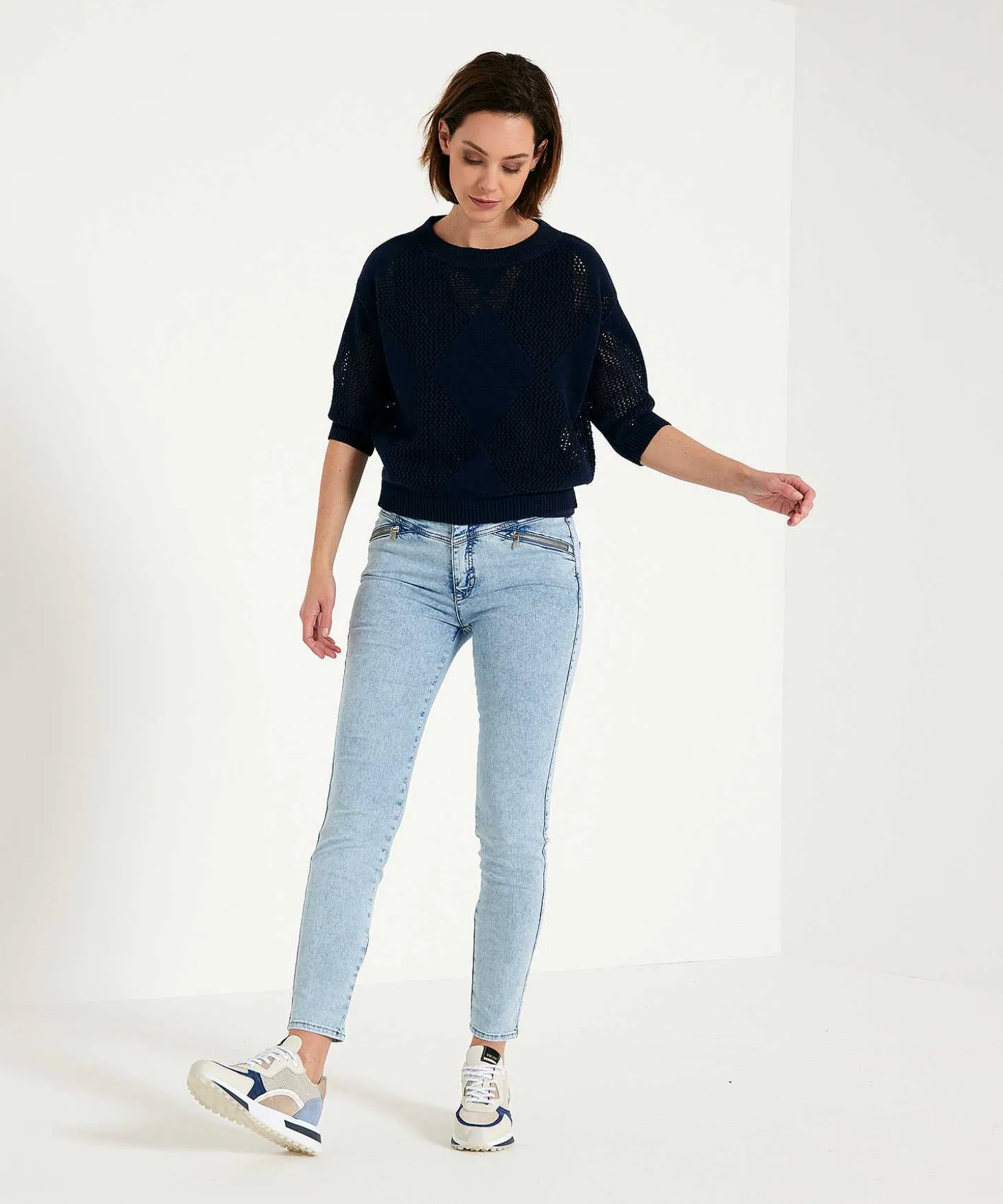 giulia_e_tu_ajour_sweater_0-4.webp Ajour Sweater Argyle*GIULIA E TU Discount