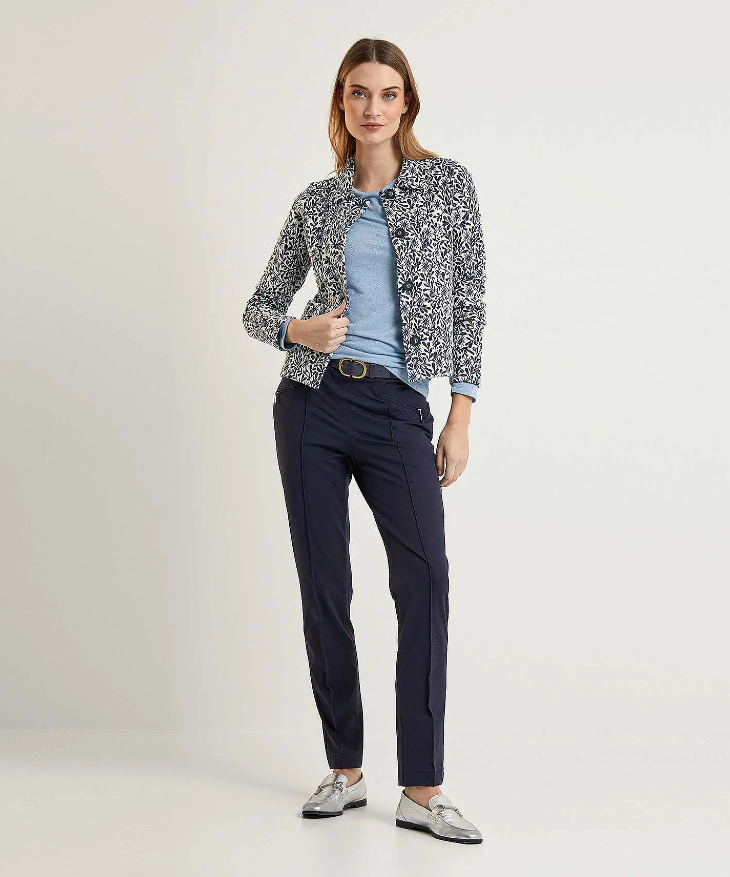 giulia_e_tu_blazer_vest_j_0.webp Blazer Vest Jacquard*GIULIA E TU Clearance