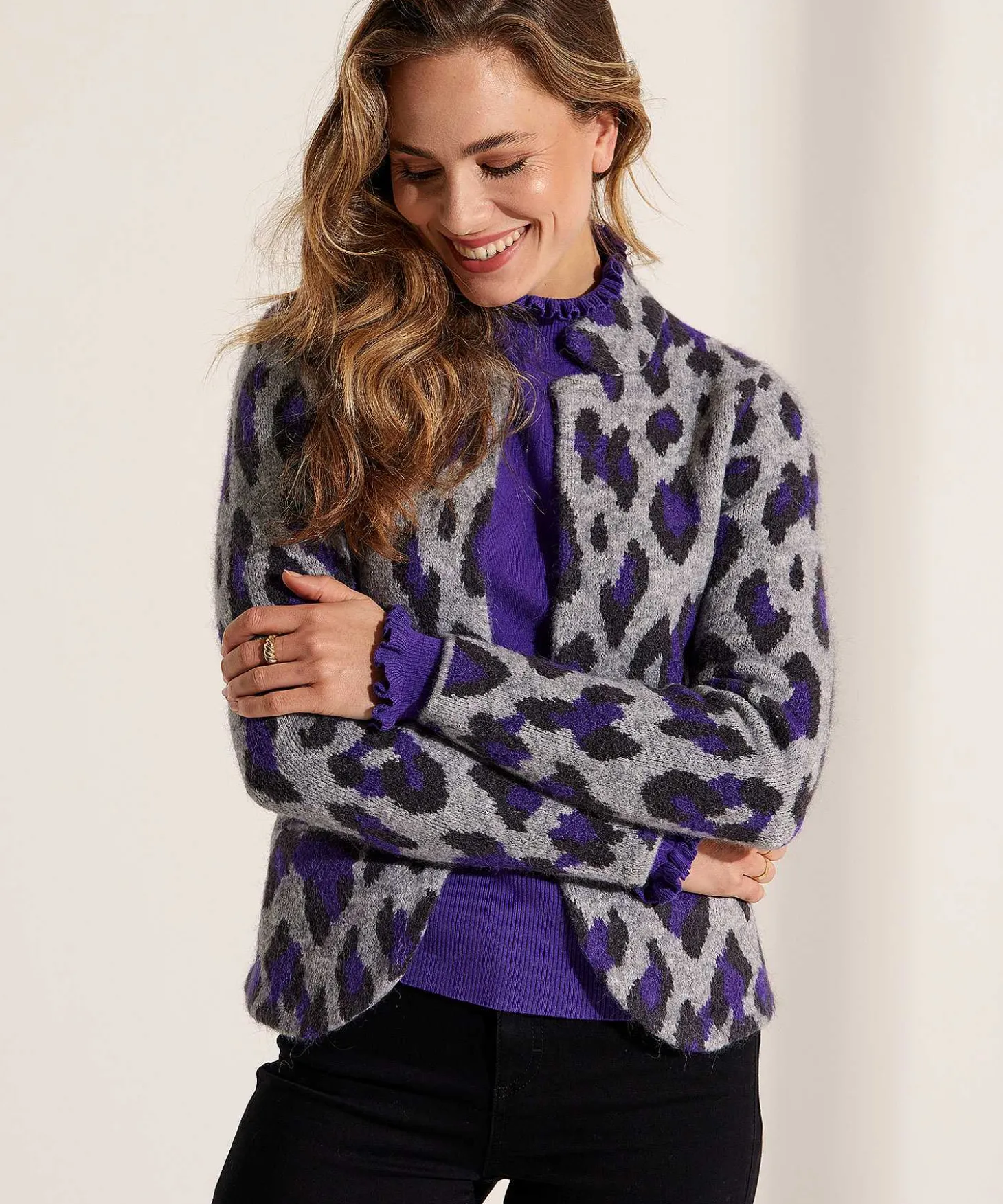 giulia_e_tu_blazer_vest_j_1-1.webp Blazer Vest Jacquard Animal*GIULIA E TU Hot