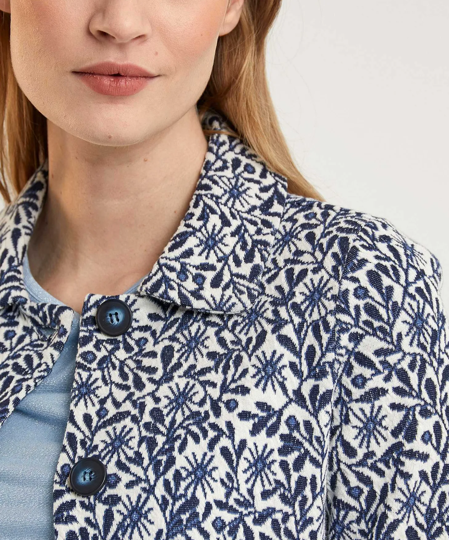 giulia_e_tu_blazer_vest_j_3.webp Blazer Vest Jacquard*GIULIA E TU Clearance