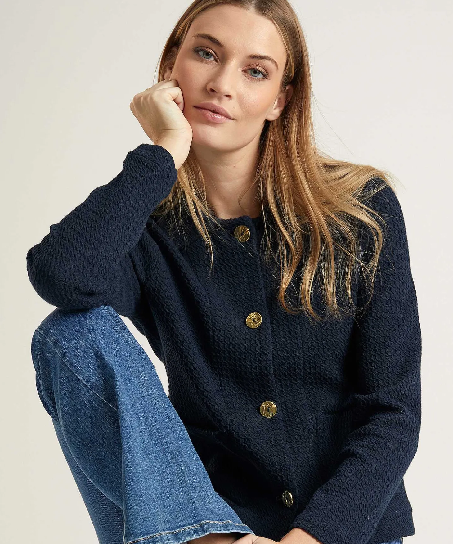giulia_e_tu_blazer_vest_s_2.webp Blazer Vest Structure*GIULIA E TU Clearance