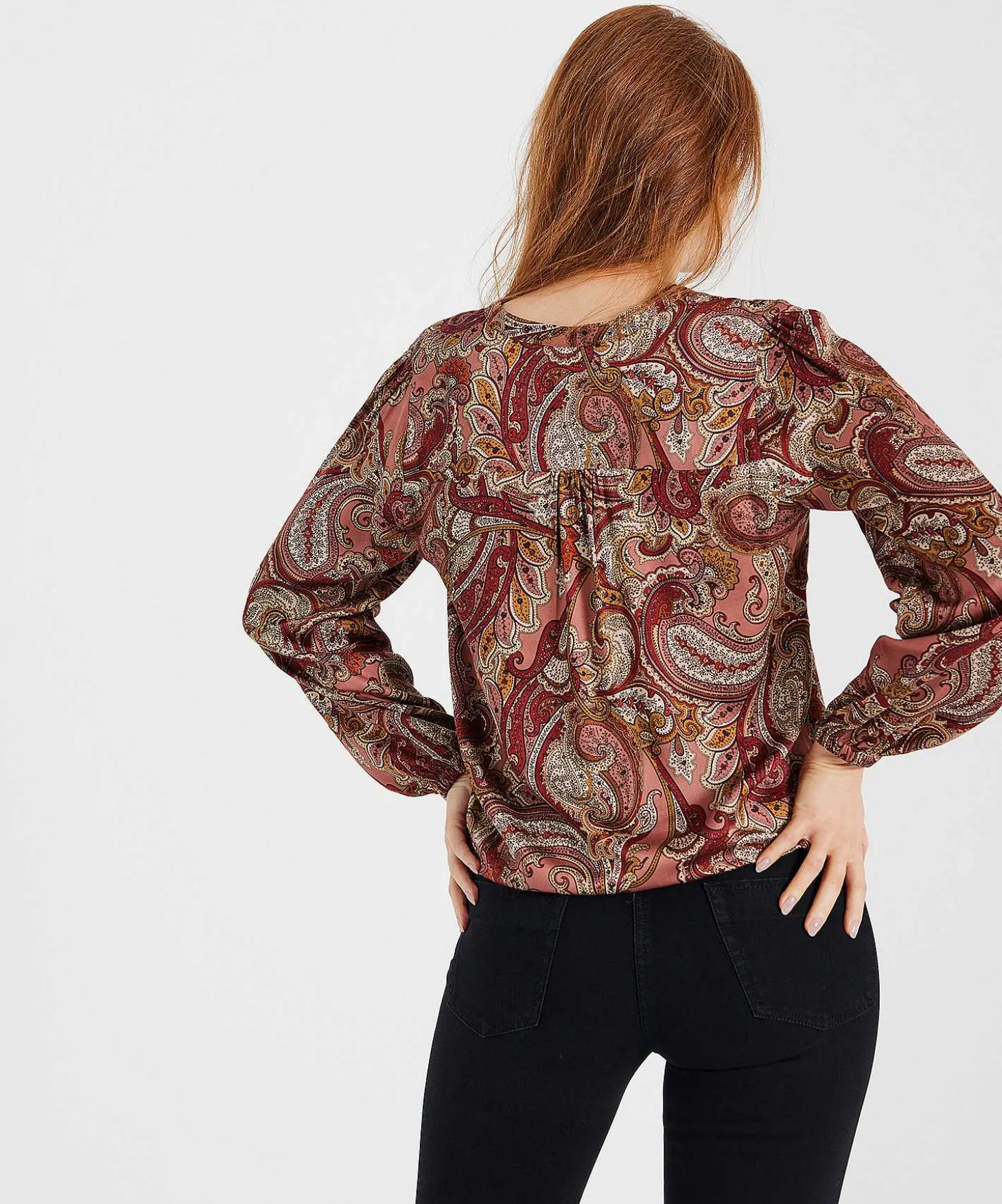 giulia_e_tu_blouse_paisle_2.webp Blouse Paisley Print*GIULIA E TU Cheap