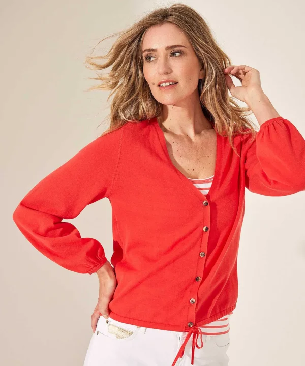 Cardigan With Drawstring*GIULIA E TU Cheap