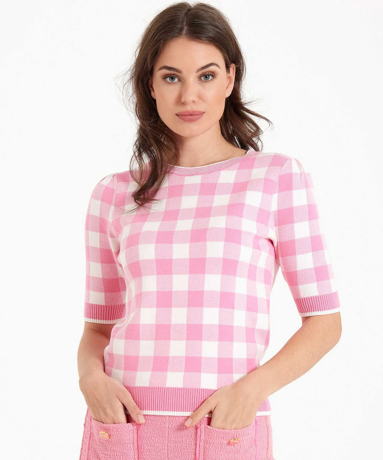 giulia_e_tu_checked_sweat_0-3.webp Checked Sweater*GIULIA E TU Clearance