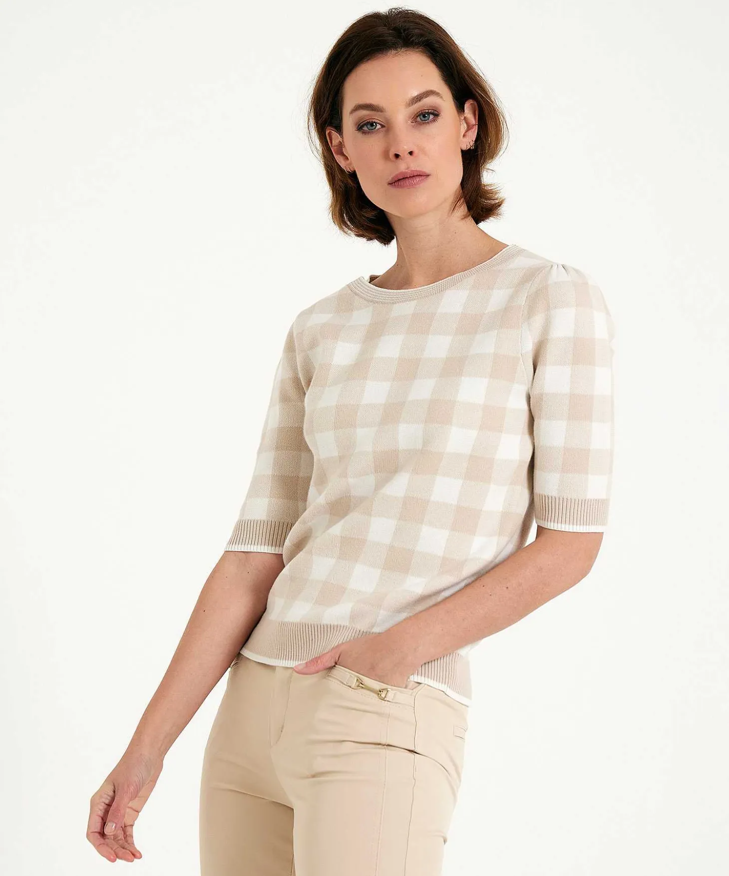 giulia_e_tu_checked_sweat_2-2.webp Checked Sweater*GIULIA E TU Discount