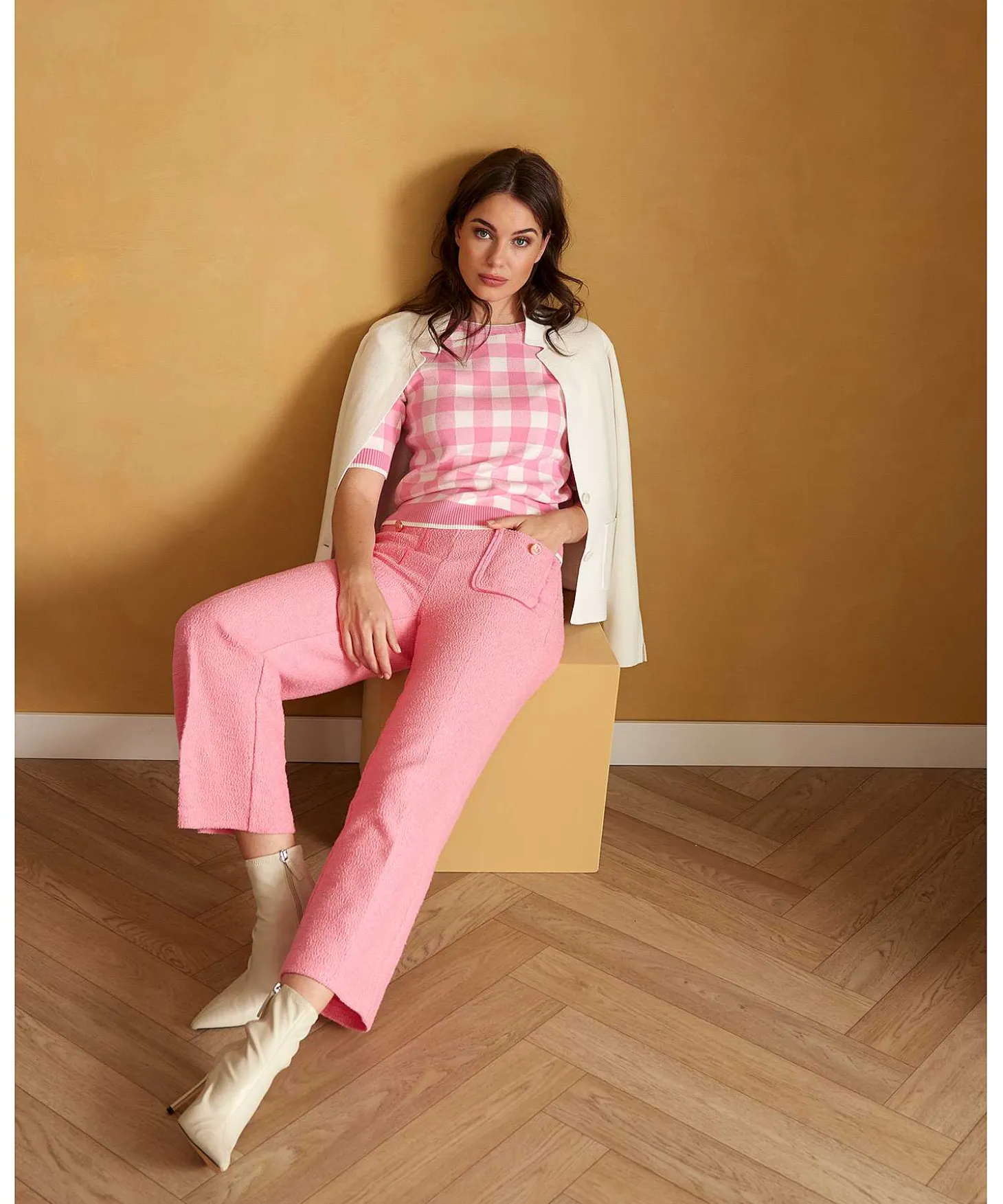 giulia_e_tu_checked_sweat_2-3.webp Checked Sweater*GIULIA E TU Clearance
