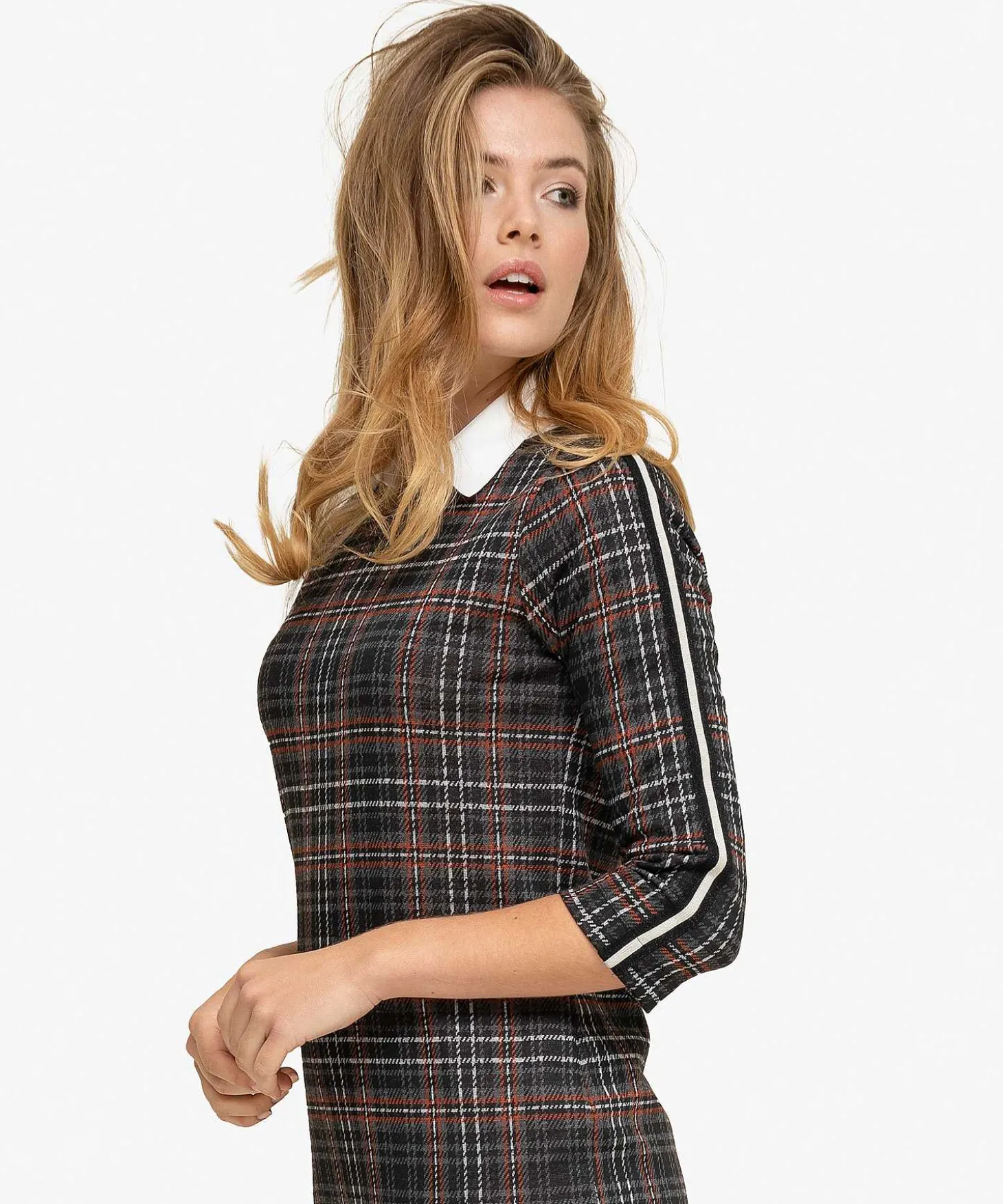 giulia_e_tu_dress_with_ch_0.webp Dress With Check*GIULIA E TU Sale