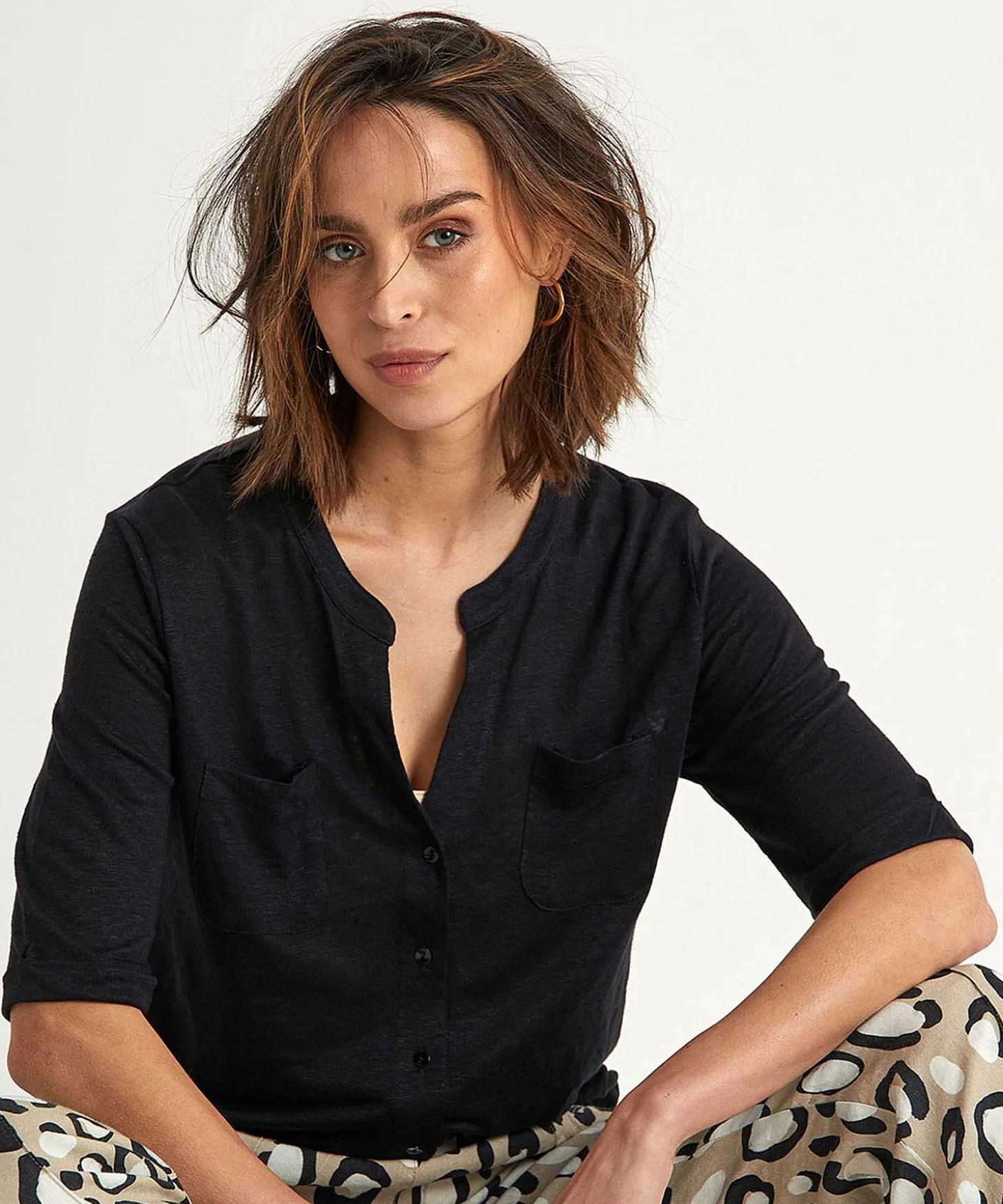 giulia_e_tu_linen_blouse__1.webp Linen Blouse Shirt*GIULIA E TU Hot