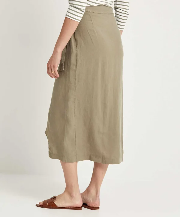 Linen Cargo Wrap Skirt*GIULIA E TU Hot