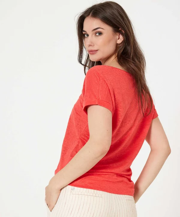 Linen Shirt V-Neck*GIULIA E TU Flash Sale