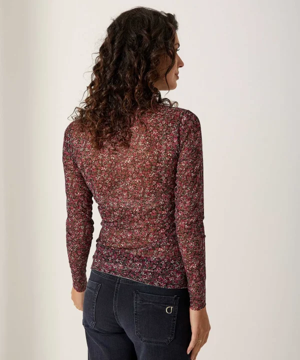 Mesh Turtleneck Millefleurs*GIULIA E TU Best Sale