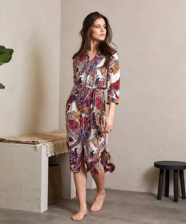 Paisley Button-Down Dress*GIULIA E TU Hot