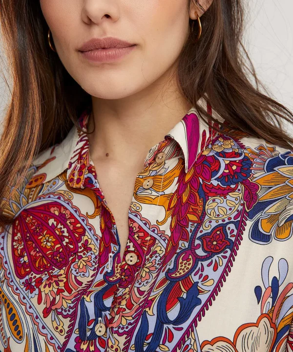 Paisley Button-Down Dress*GIULIA E TU Hot