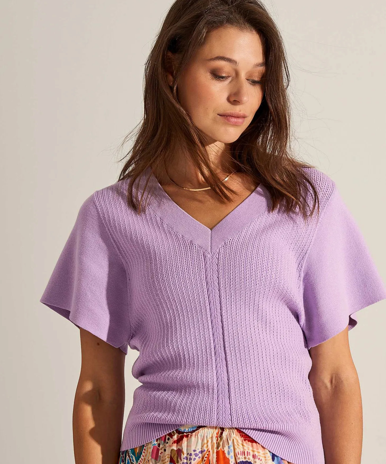giulia_e_tu_pointelle_swe_0.webp Pointelle Sweater V-Neck*GIULIA E TU Store